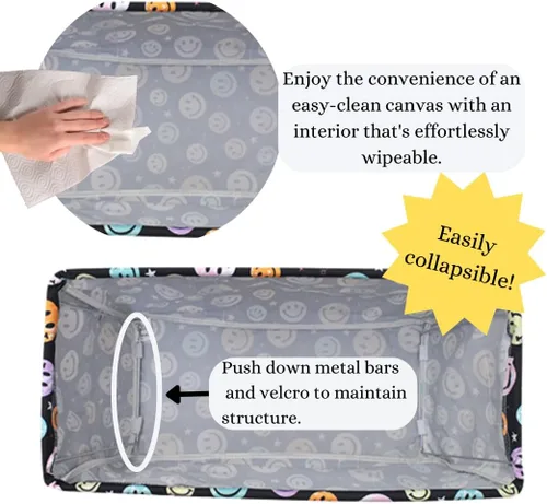 Miniatura 344 de NGIL Bolsa de comestibles reutilizable extra grande plegable de gran tamaño para comestibles, almacenamiento, picnic, playa, Bronco-negro occidental