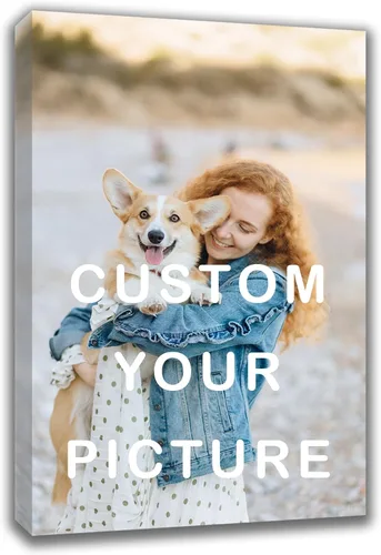 Miniatura 12 de Impresiones de lienzo personalizadas con tus fotos, arte de pared enmarcado personalizado, cuadros de lienzo personalizados para mascotas/familia