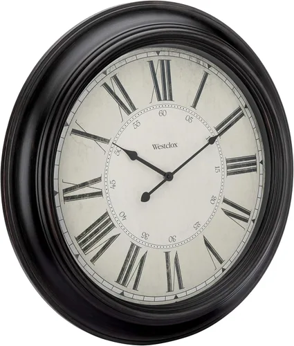 Miniatura 2 de Westclox 32213VBK Reloj de pared tradicional de 24 pulgadas, funciona con pilas, para sala de estar, dormitorio, oficina, regalo ideal