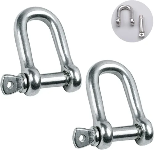 Miniatura 11 de Grillete en forma de D de acero inoxidable 304 5/32", 1/4", 5/16", 3/8", 9/16", para cadenas, cable de alambre, elevación, camping al aire libre