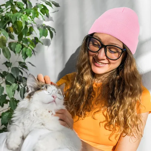 Miniatura 26 de American Trends Gorro para hombre y mujer, gorro de punto suave y lindo con diseño de calavera