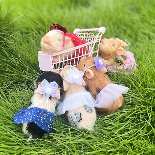 Miniatura 6 de OtardDolls Muñecas de cerdo Reborn de 5 pulgadas, realistas de silicona suave, mini muñecas de cerdo realistas para recién nacidos, suaves