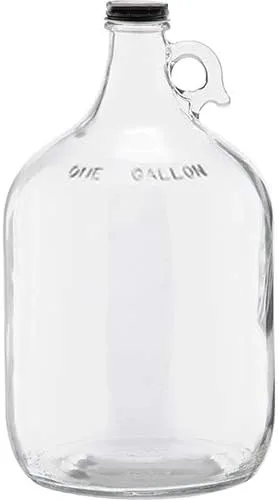Miniatura 4 de Jarra de vidrio transparente de 1 galón (128 oz) con tapa de 1.496 in - Paquete de 6 Envío rápido el mismo día