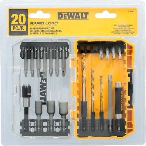 Miniatura 5 de DEWALT Juego de puntas de destornillador, carga rápida, estaño, 20 piezas (DW2503)