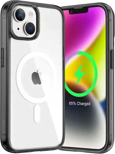 Miniatura 8 de JETech Funda magnética para iPhone 14 de 6.1 pulgadas, compatible con carga inalámbrica MagSafe, a prueba de golpes, parte trasera transparente