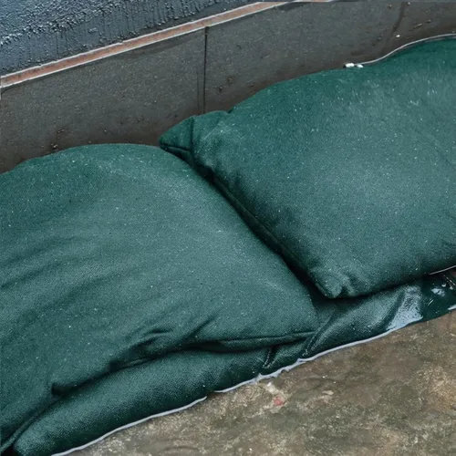Miniatura 7 de Paquete de 5 bolsas de arena sin arena, barreras de agua para garaje, barreras de inundación, bolsas de arena de 16 x 24 pulgadas para inundaciones