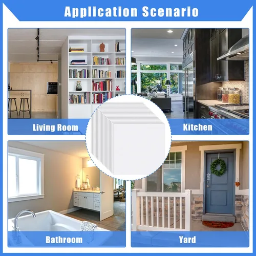 Miniatura 6 de Frienda Azulejos de techo liso de PVC, fácil instalación para impermeabilidad, lavable y clasificación contra incendios para evitar roturas
