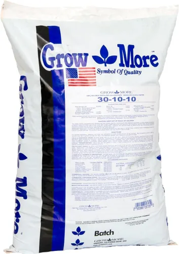 Grow More 30-10-10 Alimento para plantas multiusos – 25 libras de fertilizante soluble en agua para un crecimiento vigoroso y un follaje exuberante