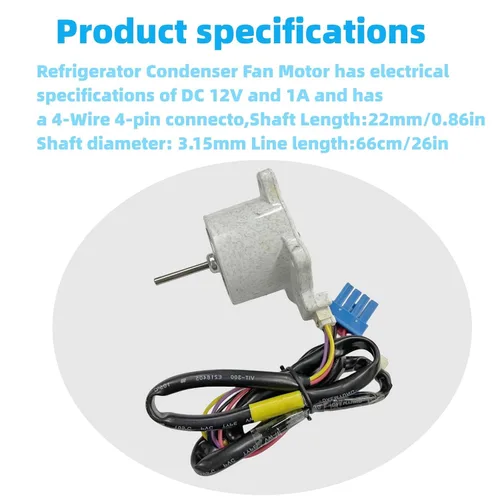 Miniatura 4 de EAU63103302 EAU63103301 Ensamble del ventilador del condensador del refrigerador para LG AEU64843805 LRMVC2306S LRMDS3006S/01 Piezas de reemplazo