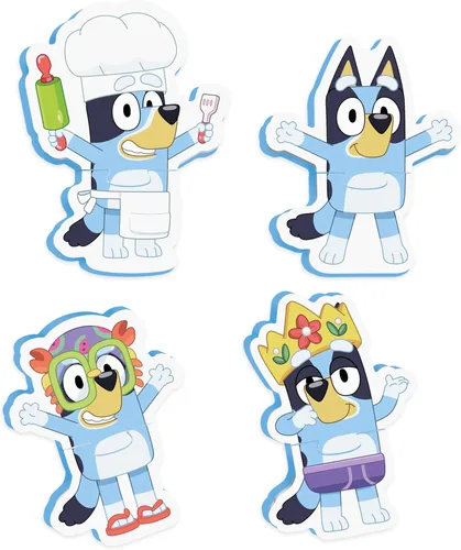 Miniatura 2 de Tomy Toomies Bluey Bath Puzzle - Mezcla y combina Bluey Puzzle - Juguetes de baño de espuma para niños pequeños - Incluye bolsa de malla