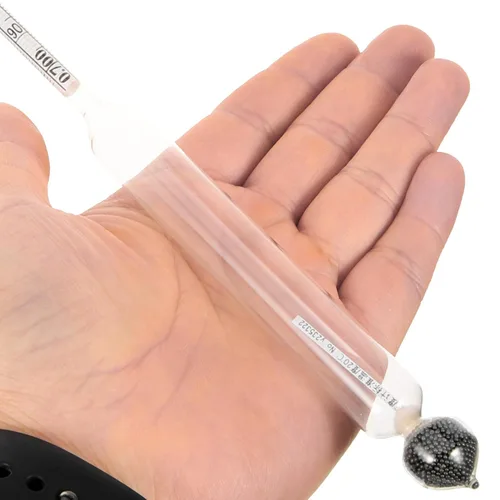 Miniatura 7 de VILLCASE Hidrómetro de vidrio, hidrómetro de densidad específica 0.6-0.7, hidrómetro de laboratorio de doble escala, dispositivo de medición