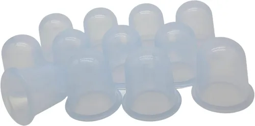 Miniatura 11 de COOL & FRESH Vasos de silicona al vacío anticelulitis para masajes – Juego de 6 piezas para masajes corporales, normales corporales, faciales