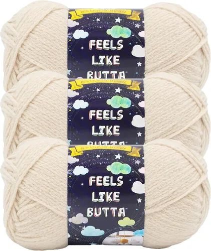 Miniatura 30 de Lion Brand Yarn - Hilo Feels Like Butta, hilo aterciopelado suave para tejer y hacer ganchillo, paquete de 1, Negro