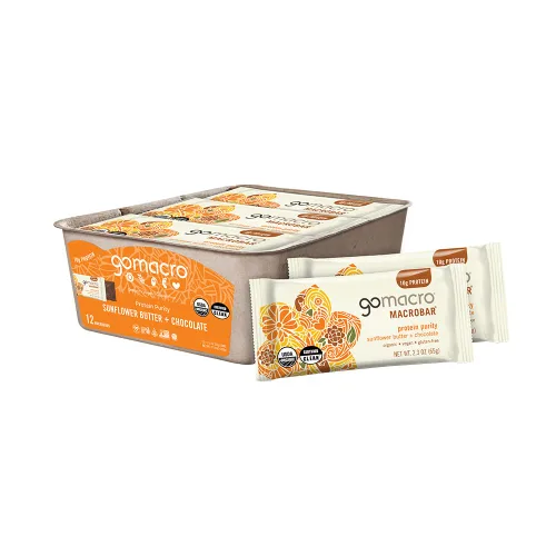 Miniatura 21 de Barritas de proteína GoMacro veganas y orgánicas