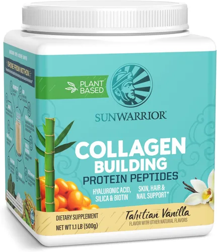 Miniatura 9 de Sunwarrior Polvo de construcción de péptidos de colágeno Colágeno vegano para mujeres en polvo de proteína a base de plantas Ácido hialurónico