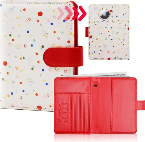 Miniatura 21 de Melsbrinna - Funda para pasaporte, ranuras para tarjetas, bonita funda para pasaporte para mujeres/hombres, resistente al agua con bloqueo RFID