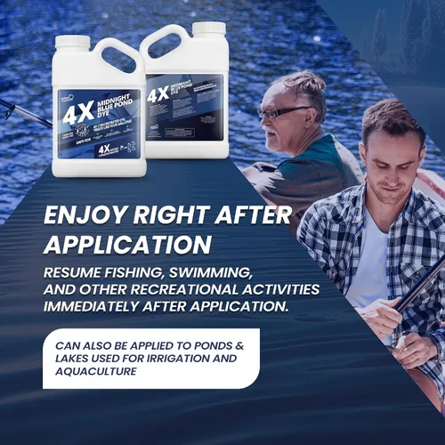 Miniatura 6 de Tinte azul medianoche para estanque de 1 galón, tinte concentrado de estanque azul, Aquashade de aspecto natural oscuro para hermosa agua del lago