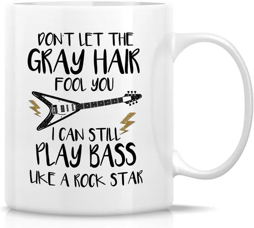 Miniatura 24 de Retreez - Taza divertida con texto en inglés "No. 1 Dad", 325 ml, tazas de cerámica, mensajes divertidos, sarcásticos, motivacionales, regalos