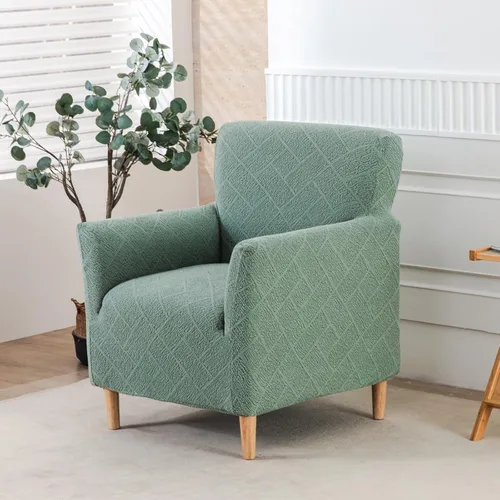Miniatura 72 de HAOYONG - Funda elástica de terciopelo para silla de banquete, fundas para sillas de 1 pieza, fundas para sillones de sofá, funda suave para sillón