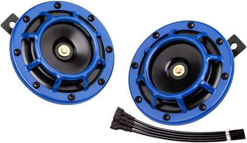 Miniatura 25 de FARBIN Bocina de coche impermeable tono súper fuerte 12V tono alto/tono bajo kit de bocinas gemelas de metal con rejilla protectora