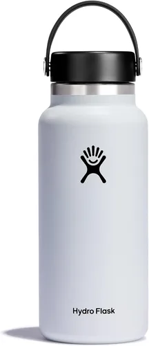 Miniatura 30 de Hydro Flask - Botella de agua de acero inoxidable aislada - Boca ancha con tapa flexible, sin derrame, a prueba de fugas y recargable de 40 oz Negro