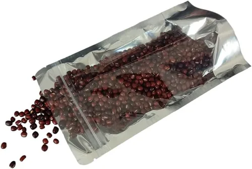 Miniatura 6 de Bolsas resellables de Mylar para almacenamiento de alimentos con parte delantera transparente, bolsas gruesas reutilizables con cierre