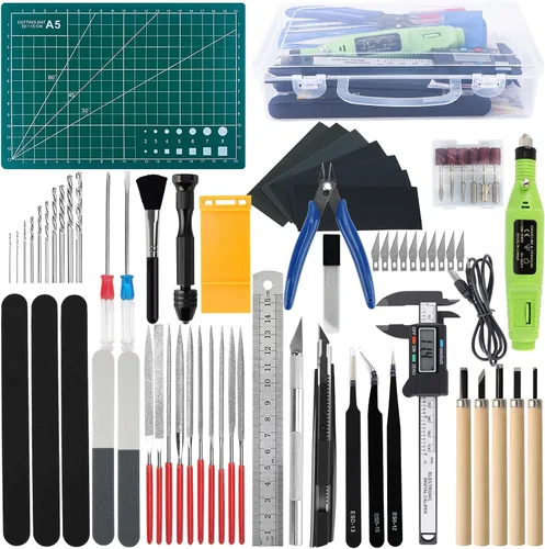 Miniatura 10 de Kit de herramientas de modelo Gundam profesional de 25 piezas, herramientas de construcción de pasatiempos, juego de manualidades Gundam Modeler