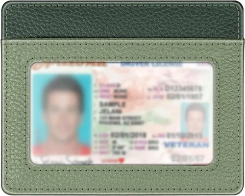Miniatura 34 de Fintie Billetera delgada y minimalista para bolsillo frontal, con bloqueo RFID, tarjetero y ventana de identificación, para hombre o mujer