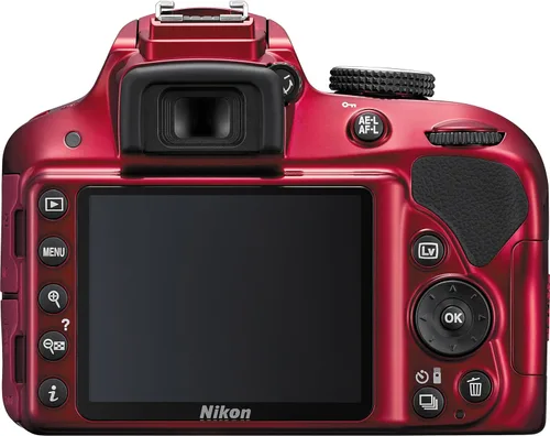 Miniatura 3 de Nikon D3300 24.2 MP CMOS Digital SLR con lente de zoom Auto enfoque S DX Nikkor F/3.5 – 5.6 G VR II (rojo)