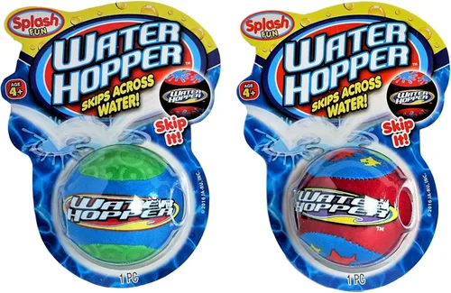 JA-RU Pelota de salto de agua (paquete de 2) – Pelota de agua que rebota en el agua, pelotas de piscina y juguetes de piscina para niños de 4 a 8