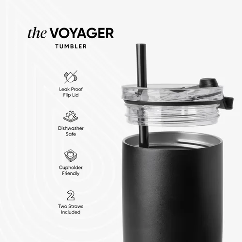 Miniatura 3 de Simple Modern Taza de Café de Viaje Tumbler con Tapa Abatible Reutilizable Aislada de Acero Inoxidable Cold Brew Taza de Café Helado Termo