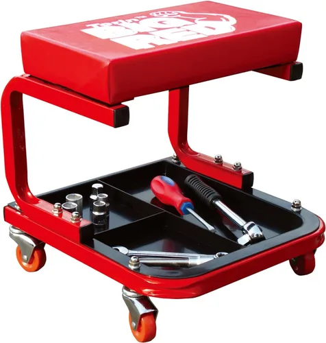 Miniatura 5 de DNA Motoring Enredadera automotriz de plástico ABS resistente y Torin TR6300 acolchado mecánico Rolling Shop Seat