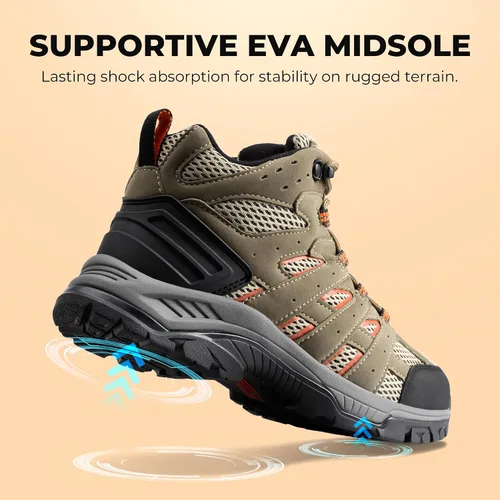 Miniatura 7 de NORTIV 8 Botas de senderismo impermeables para mujer, botas ligeras para senderismo al aire libre