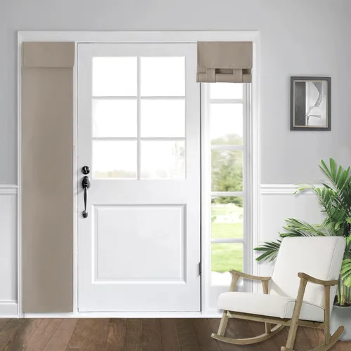 Miniatura 61 de WdFour Cortinas de puerta francesa con tacto sedoso, aislamiento térmico, reducción de ruido, cortinas opacas para puerta de vidrio y oficina