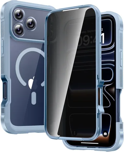 Miniatura 39 de Diaclara - Funda compatible con iPhone 11, carcasa resistente de cuerpo completo con protector de pantalla integrado sensible al tacto y Transparente