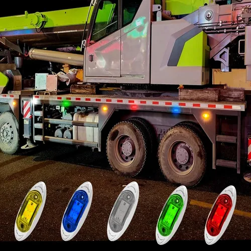 Miniatura 7 de Ourbest 6 luces LED de 12 a 24 V, sustituyen las luces de separación/marcador en muchos camiones pesados y medianos, semircamiones, también Verde
