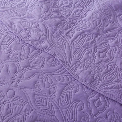 Miniatura 180 de HoneiLife - Juego de colcha de tamaño Queen, juego de ropa de cama de pana bordada de 3 piezas, colcha de lujo, ligera, cálida, para todas las Pana