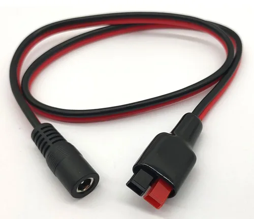 Miniatura 3 de Cable de extensión de enchufe de alimentación de 14 AWG CC de 0.217 in x 0.083 in para batería de reserva del generador y panel solar plegable