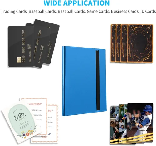 Miniatura 6 de Carpeta de Tarjetas, Carpeta de Colección de Tarjetas de 9 Bolsillos Mejorada para Tarjetas, Álbum con Soporte para 360 Tarjetas para Yugioh, MTG