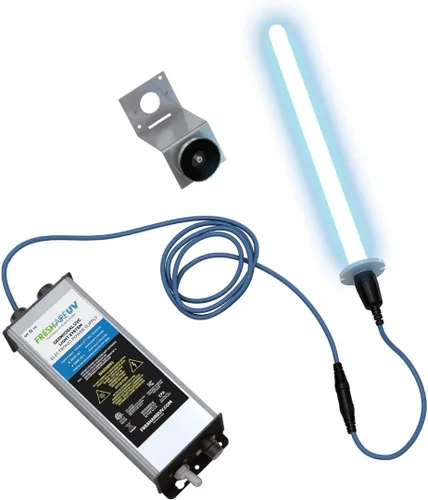 Miniatura 3 de Fresh-Aire UV Sistema de luz UV germicida serie AHU, purificador de aire para todo el hogar, incluye lámpara de dos años dual y fuente