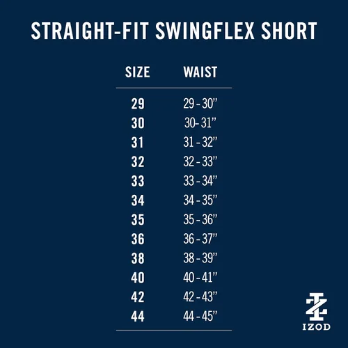 Miniatura 6 de IZOD Pantalones cortos de golf Swingflex de corte recto para hombre