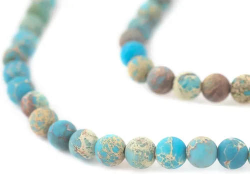 Miniatura 83 de The Bead Chest Cuentas de Jade Blanco Mate Redondas (8mm): Piedra Preciosa Orgánica Redonda Esférica de Energía con Poder de Sanación para Hacer