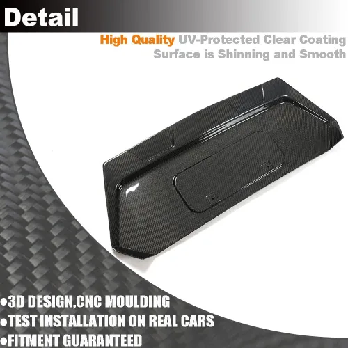 Miniatura 6 de Marco de placa trasera de fibra de carbono real para Chevrolet Corvette C8 2020-2025, accesorios decorativos, salida de fábrica