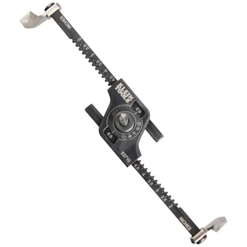 Miniatura 12 de Klein Tools 53710 Sierra de agujero, cortador de agujeros circulares ajustable con recogedor, puerto de vacío integrado, para paneles de yeso