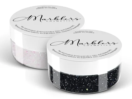 Miniatura 101 de MARBLERS Brillantina de forma gruesa de grado cosmético [estrella] 0.11 onzas (0.11 oz) Escamas No tóxica Vegana Libre de crueldad animal