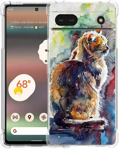 Miniatura 22 de Pixel 6a - Funda protectora de poliuretano termoplástico (TPU) resistente a los arañazos y a prueba de golpes para Google Pixel 6a