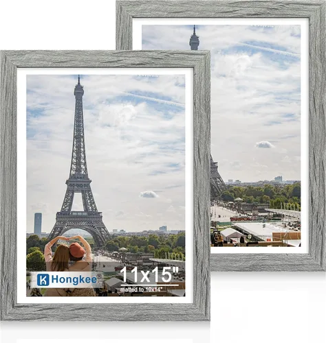 Miniatura 50 de Hongkee - Juego de 2 marcos de fotos, HK042515-MD5.5X8.5-BK(2PK)