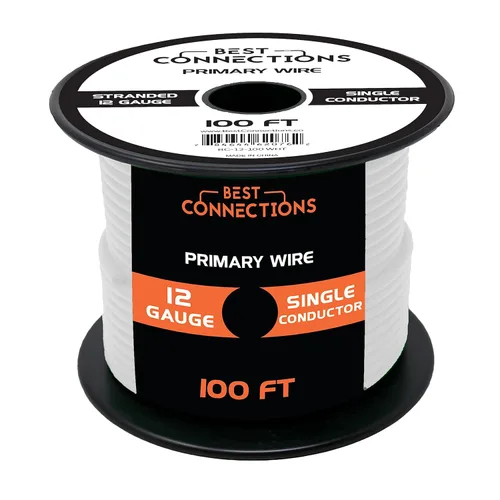 Miniatura 28 de BEST CONNECTIONS Cable primario automotriz – 100 pies (varias opciones de color) Ideal para remolques, altavoces y circuitos de iluminación Verde