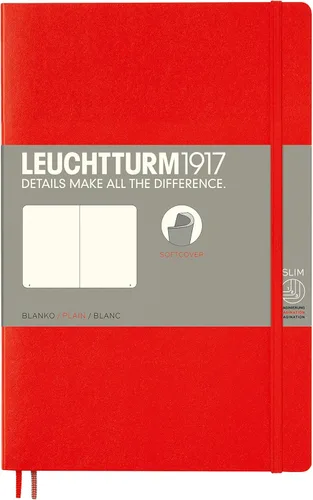 Miniatura 40 de LEUCHTTURM1917 - Cuaderno de tapa blanda de tapa blanda B6+ - 123 páginas numeradas para escribir y escribir en diario (Doted, Sage)