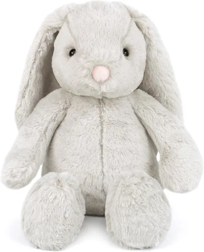 MON AMI Sterling Bunny - Conejo de peluche de 13 pulgadas para niños y niñas, juguete de peluche suave, compañero para acurrucarse, decoración de